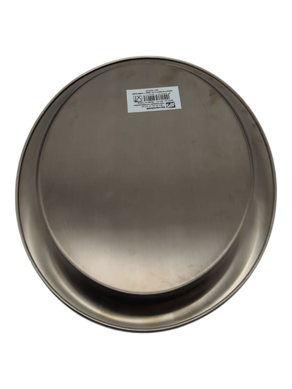 APS Coffee House Serving Tray, Stainless Steel, Oval, Rolled Edge, 29 x 22 cm