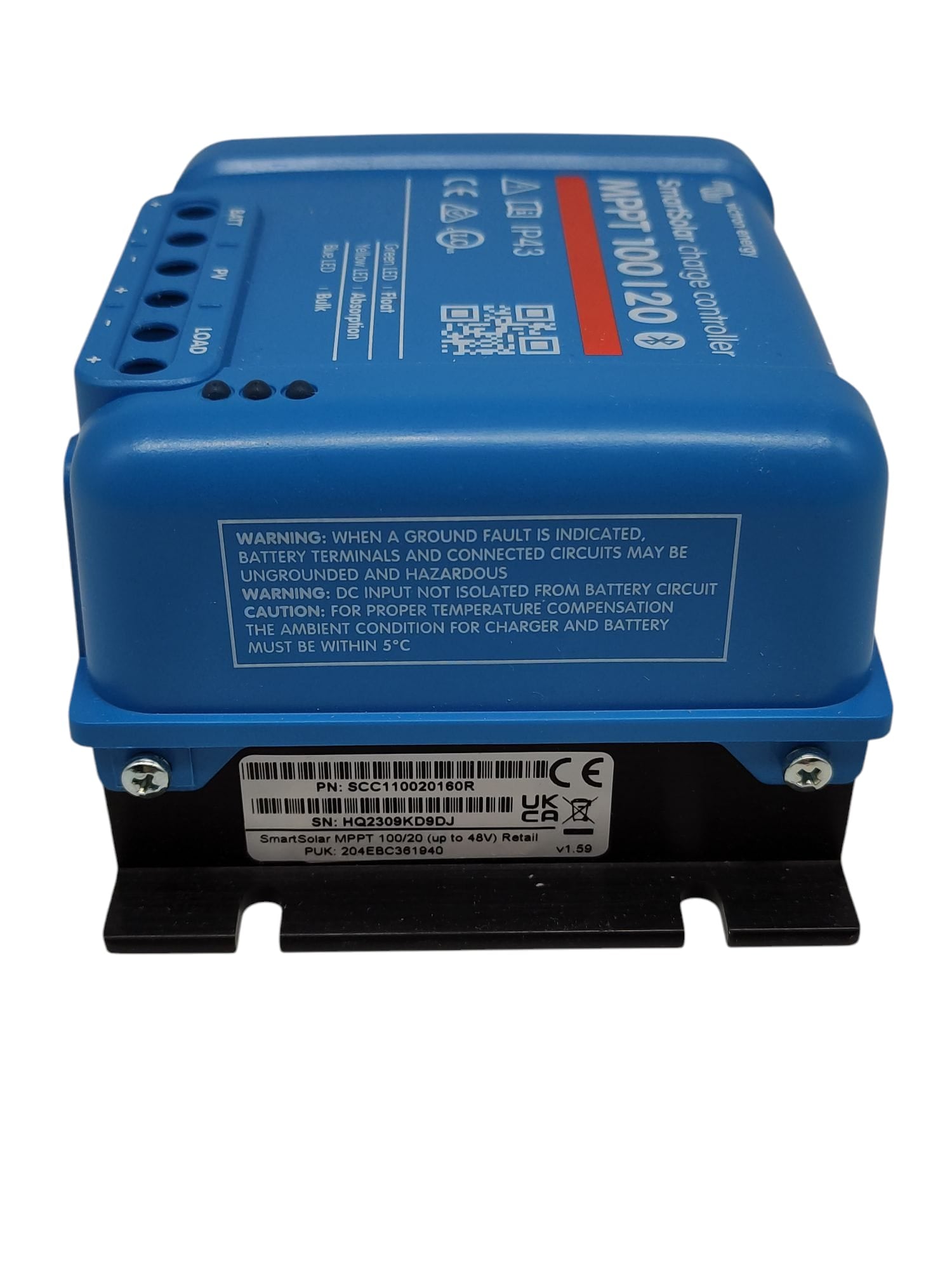 Victron Energy SmartSolar MPPT 100V 20A 48V Solar Laderegler