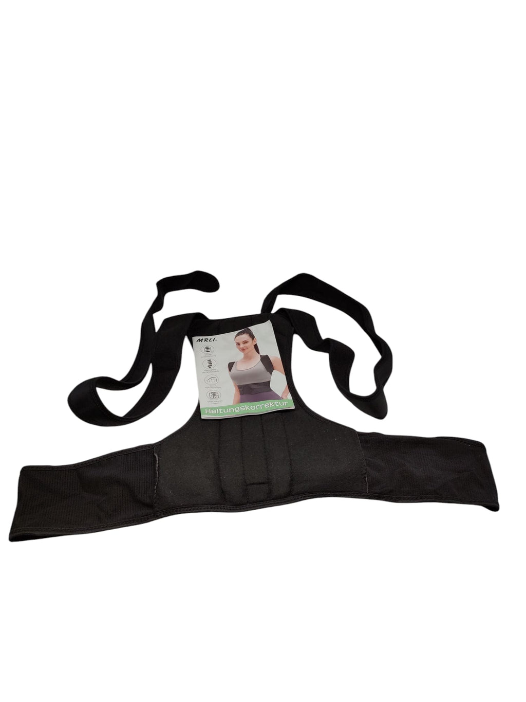 Back Posture Corrector Back Brace Black Size XL