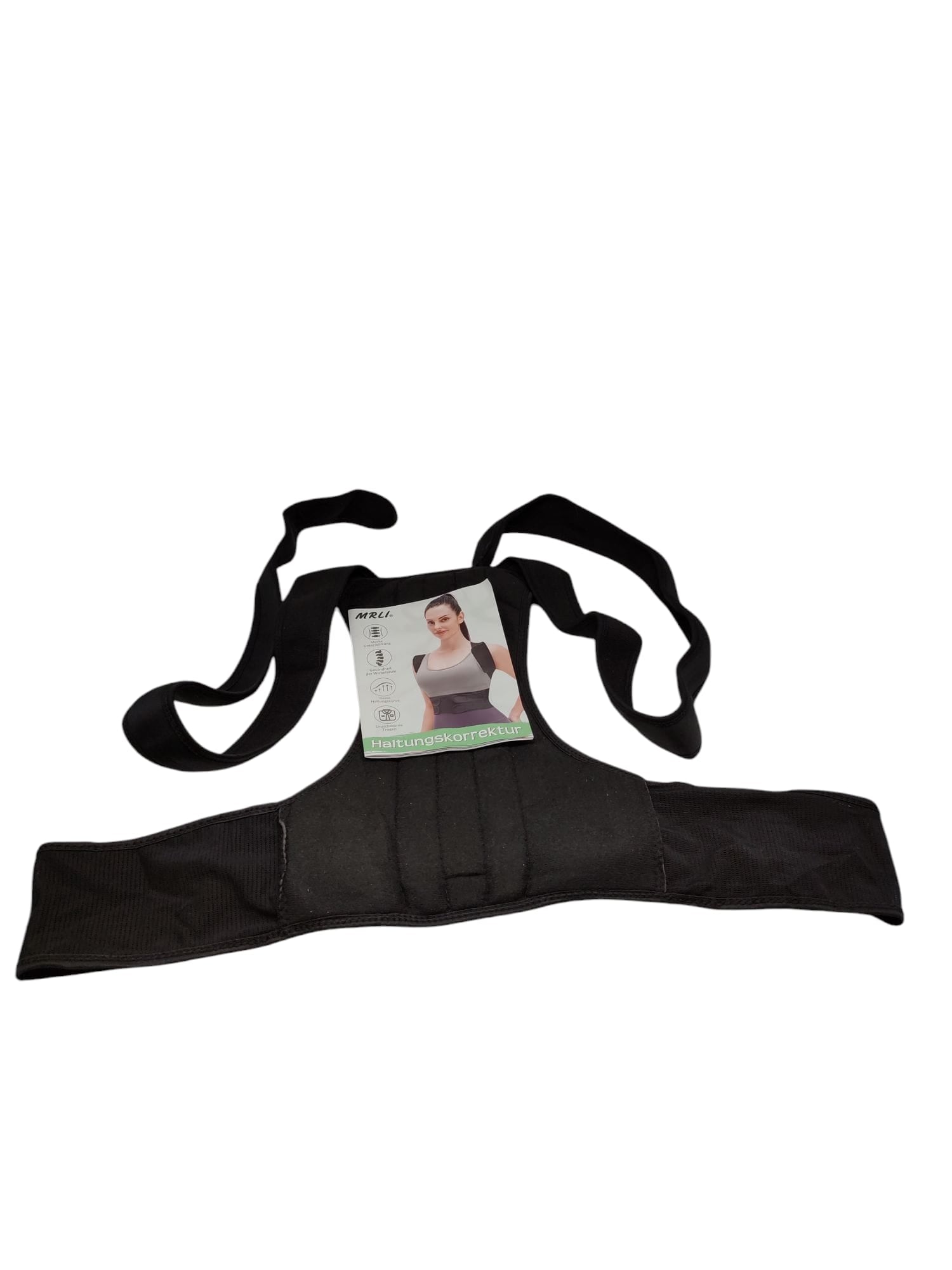 Back Posture Corrector Back Brace Black Size XL