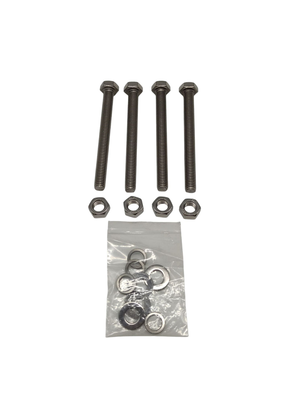 Sechskantschrauben M10 x 100 mm mit Muttern und Unterlegscheiben Set