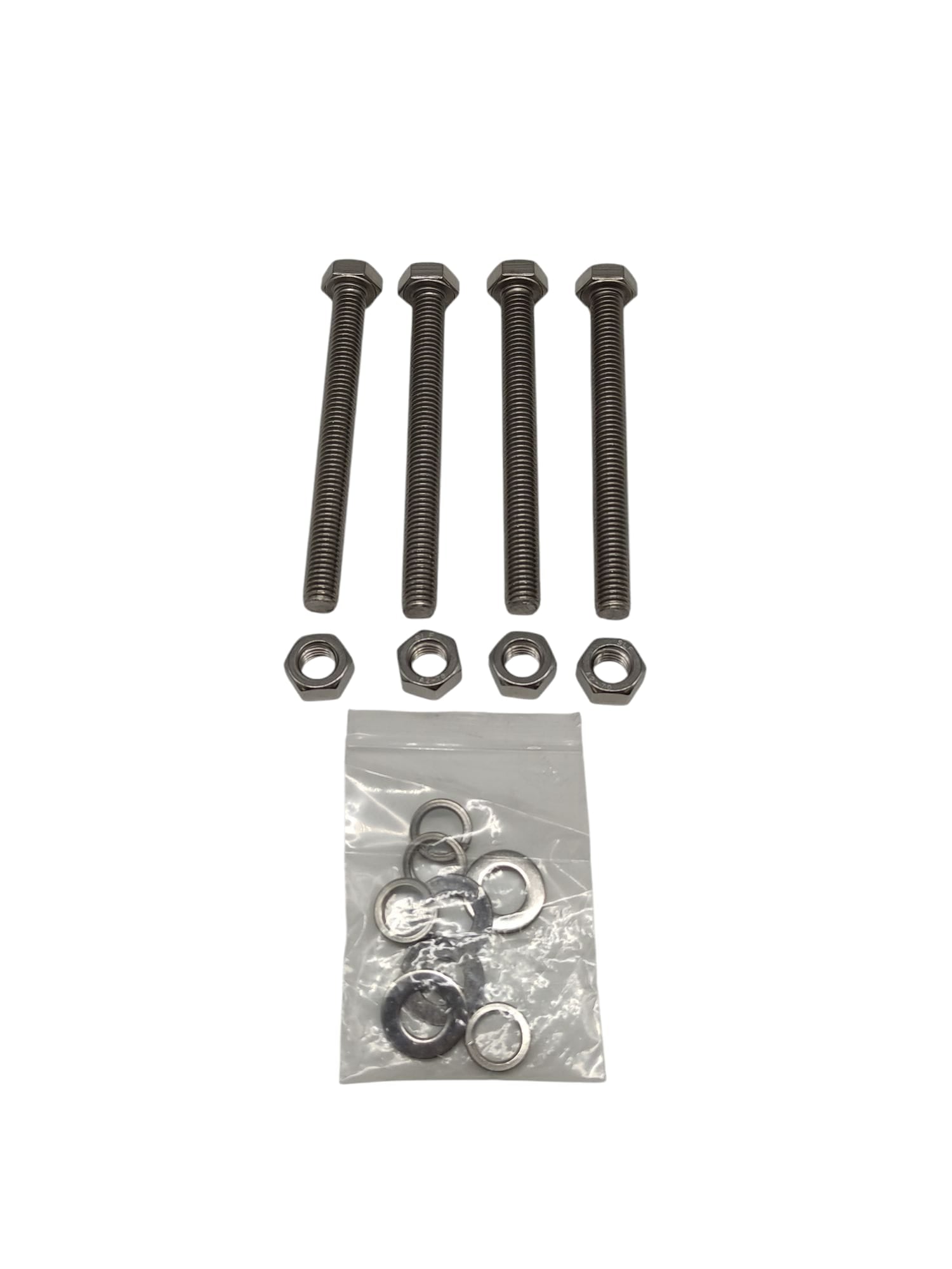 Sechskantschrauben M10 x 100 mm mit Muttern und Unterlegscheiben Set