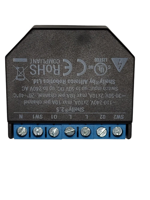Shelly Plus 2PM WLAN Smart Relais 2 Kanäle Strommessung 4er Pack