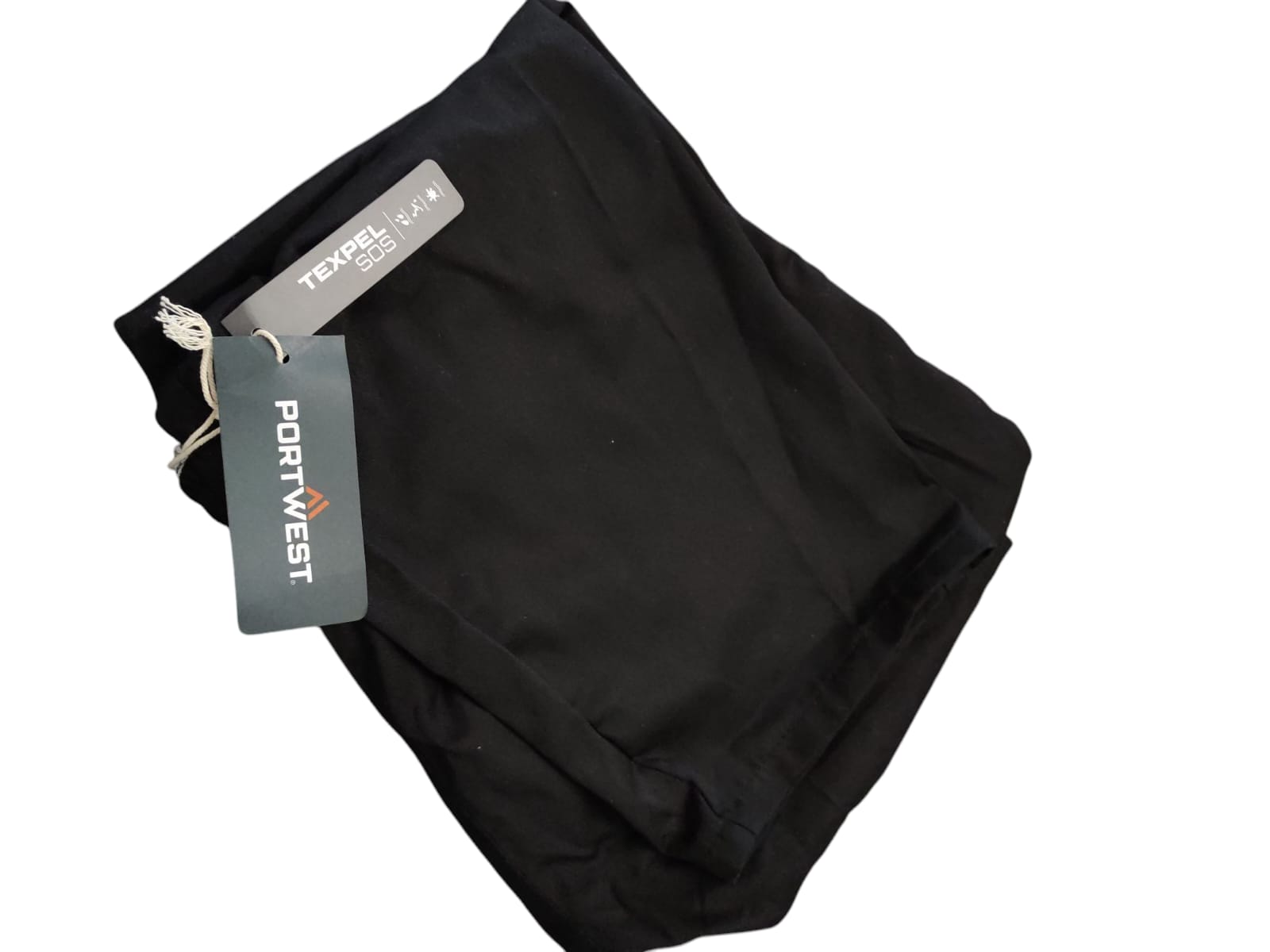 Portwest C070 Arbeitshose Schutzhose Kordelzug Unisex Gr. XL Schwarz