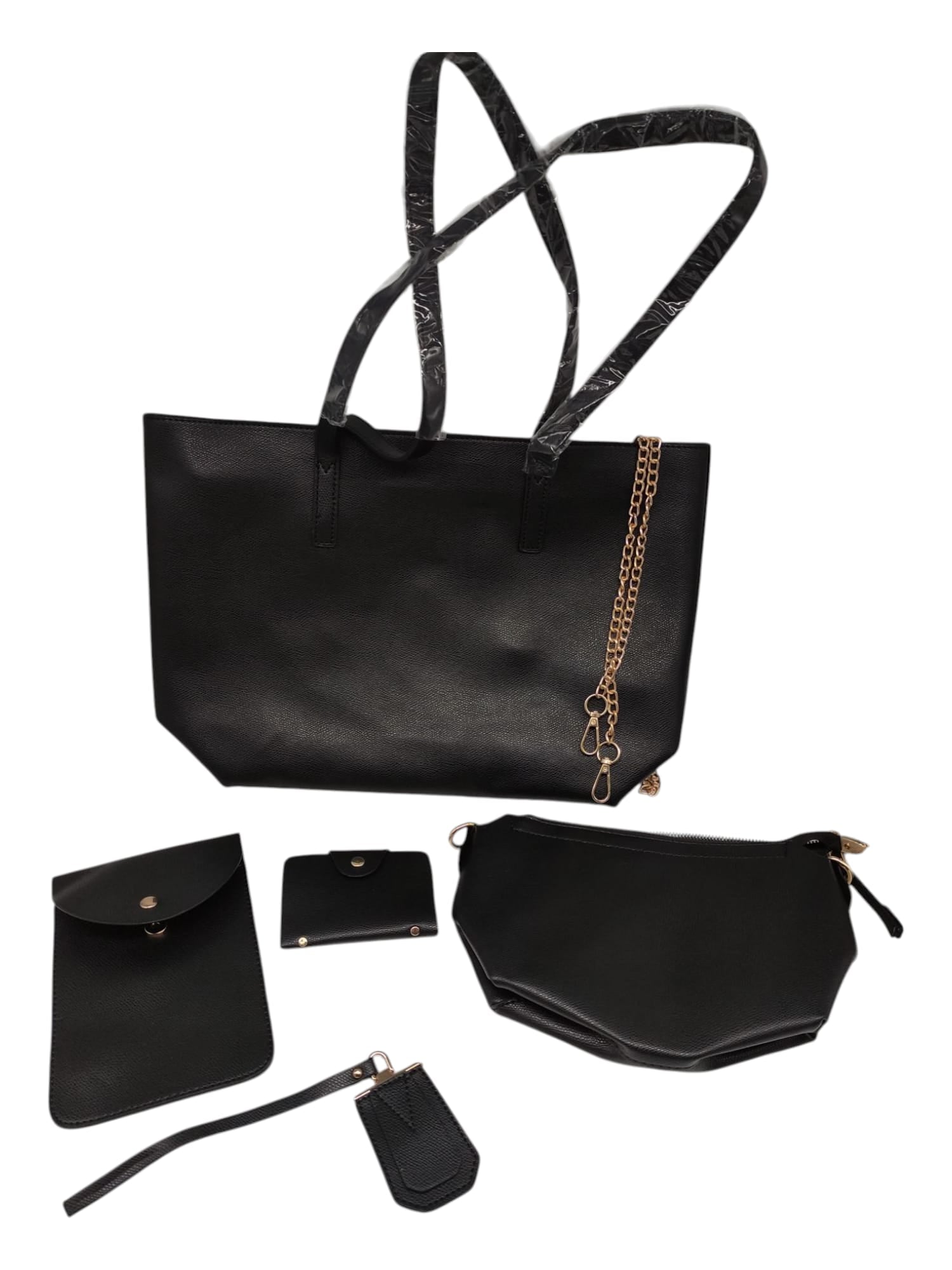 YeumouG Damen Handtasche Shopper Schultertasche Schwarz PU groß
