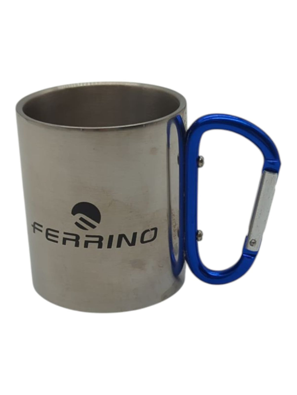-cheap-Ferrino Mug with Carabiner Grey Stainless Steel 7x8 cm