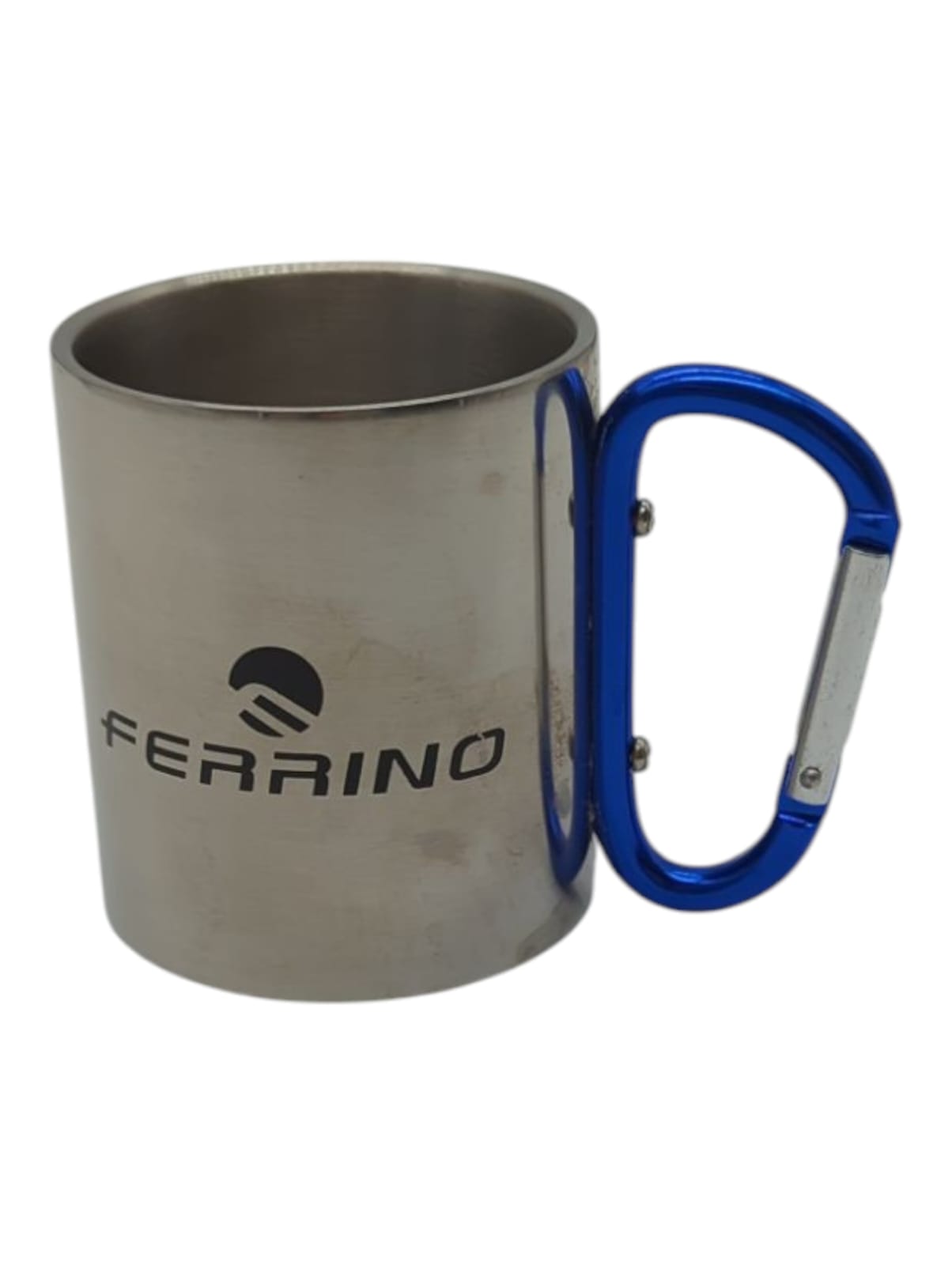 -cheap-Ferrino Mug with Carabiner Grey Stainless Steel 7x8 cm