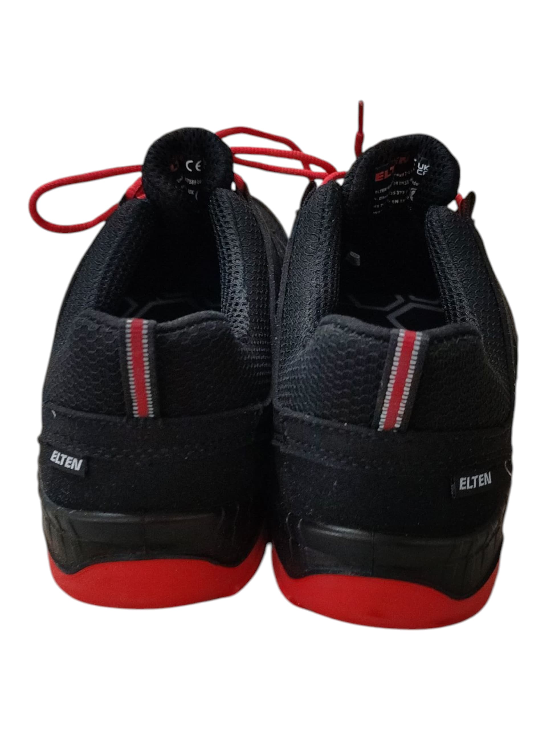 ELTEN Maddox Low ESD S3 Sicherheitsschuhe Schwarz Rot 45 EU