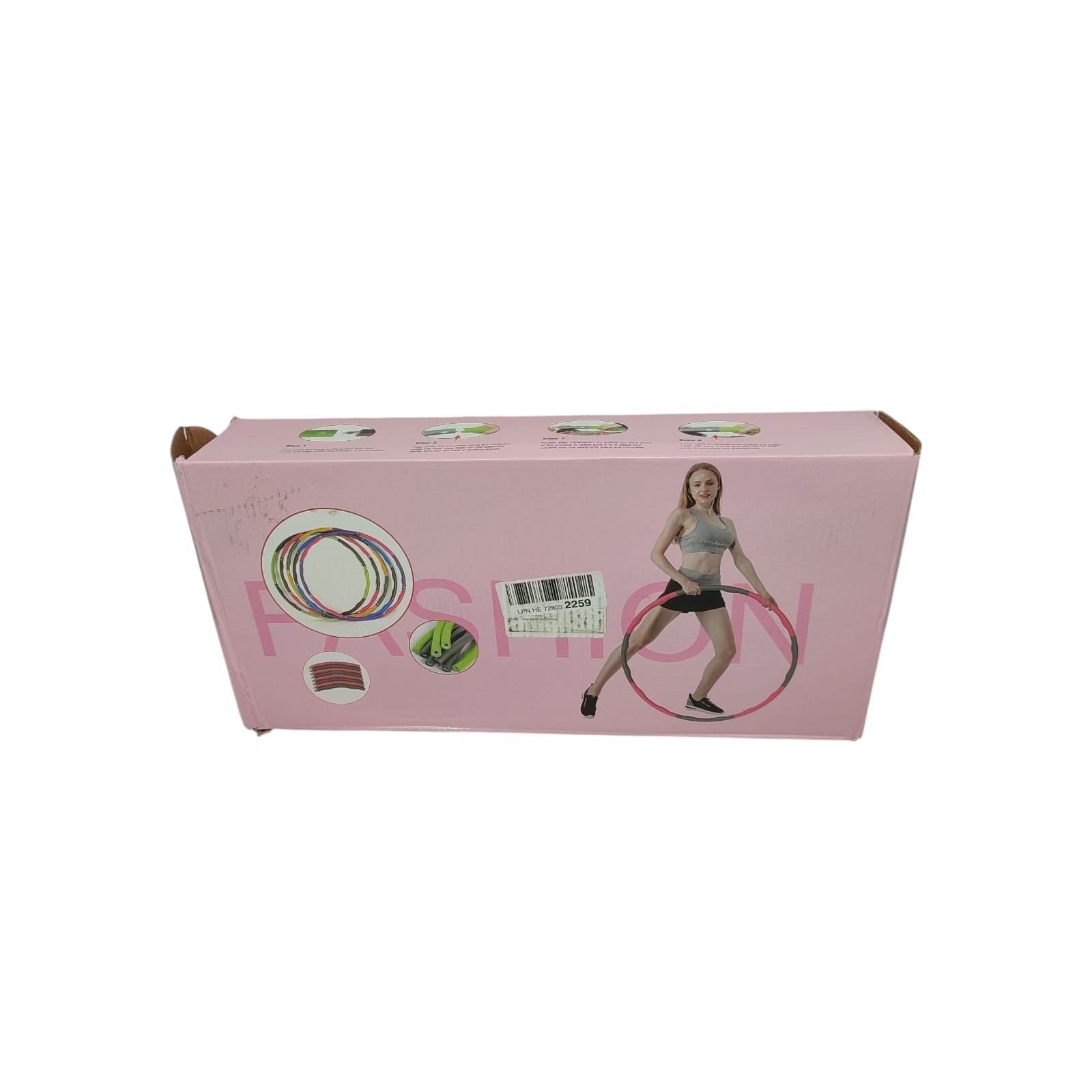 HuaMulan Fitness Reifen Hula Hoop verstellbar 6-8 Teile 75-95 cm