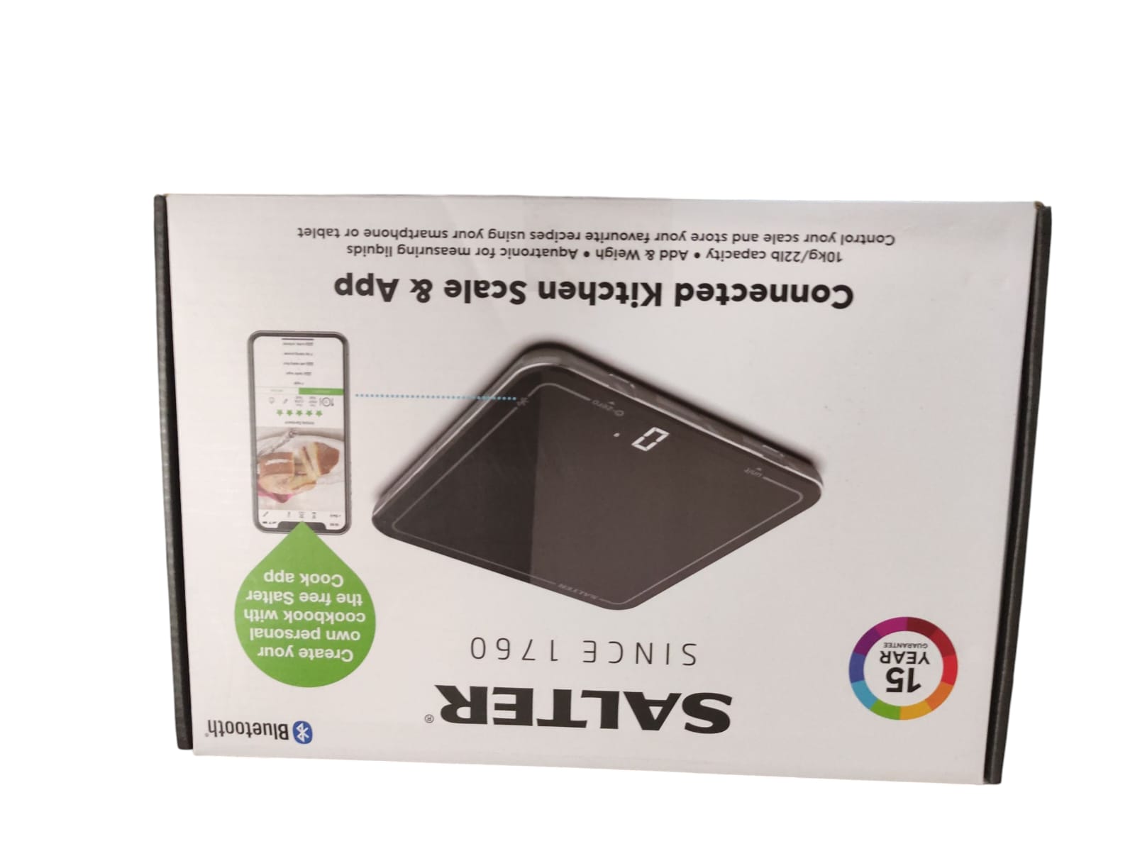 Salter Cook 1193 BKDRUP Bluetooth Küchenwaage Cook App