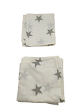roba Babybettwäsche Little Stars Set Bettwäsche 80x80 40x35 cm