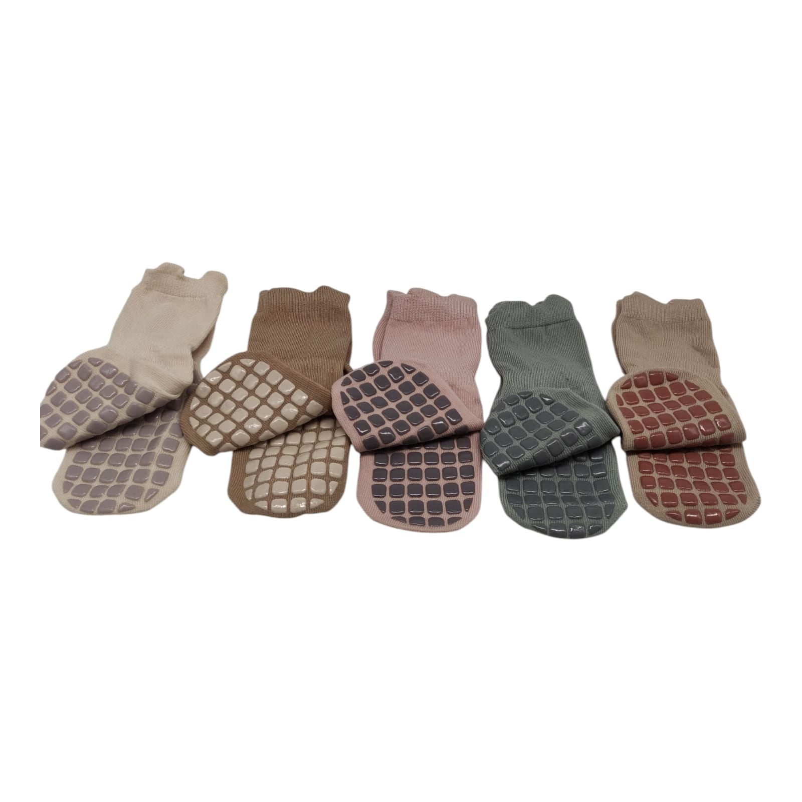 Vicloon Baby Socken rutschfest Baumwolle Katzenmotiv 5 Paar