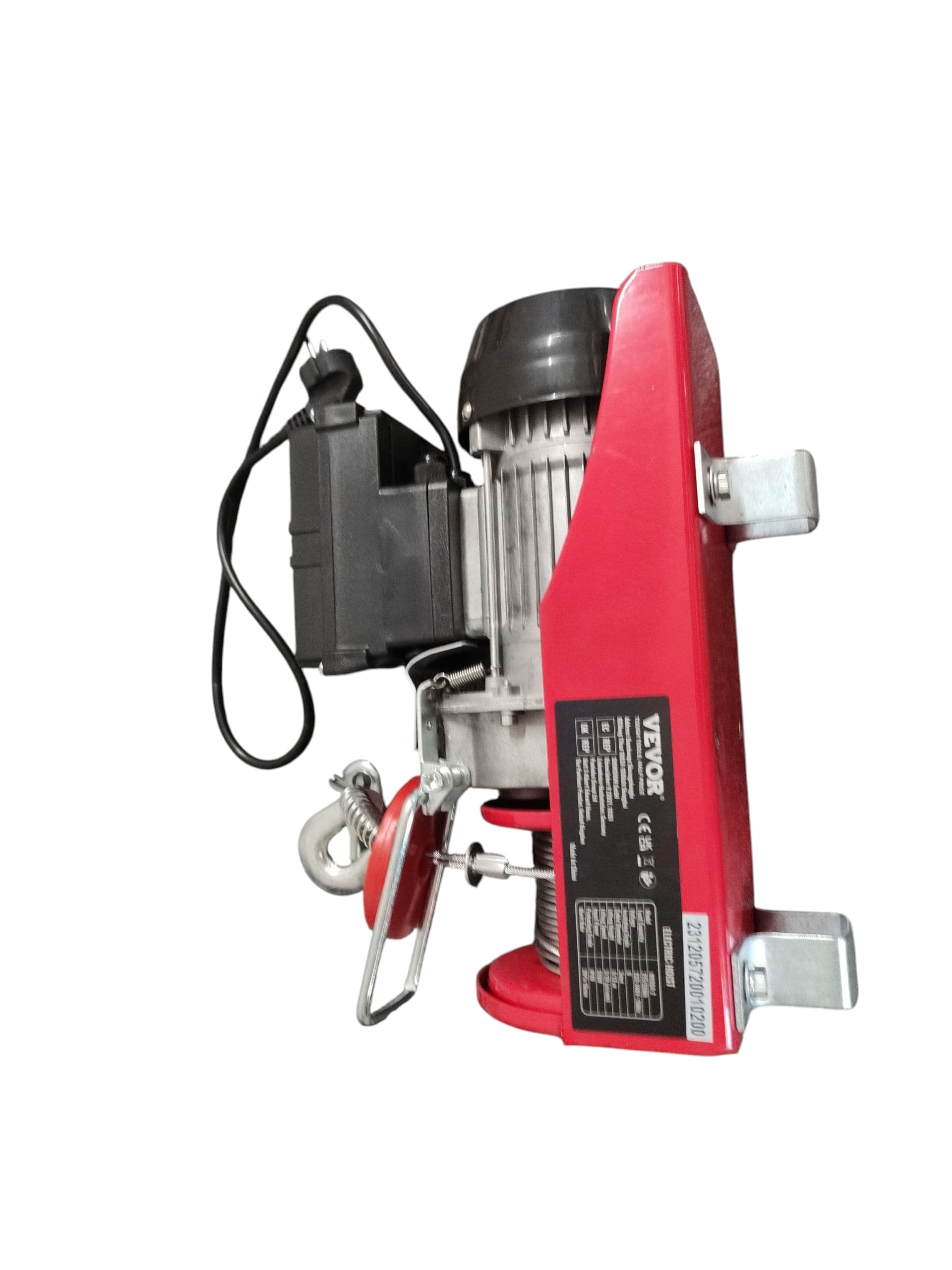 VEVOR Seilwinde elektrisch Hebezug 125-250kg 12m 510W
