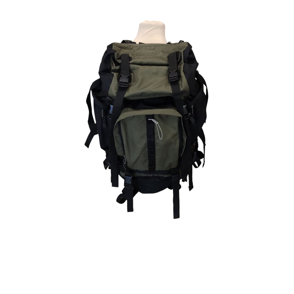 Amazon Basics Hiking Backpack 75L Internal Frame Rainfly Green