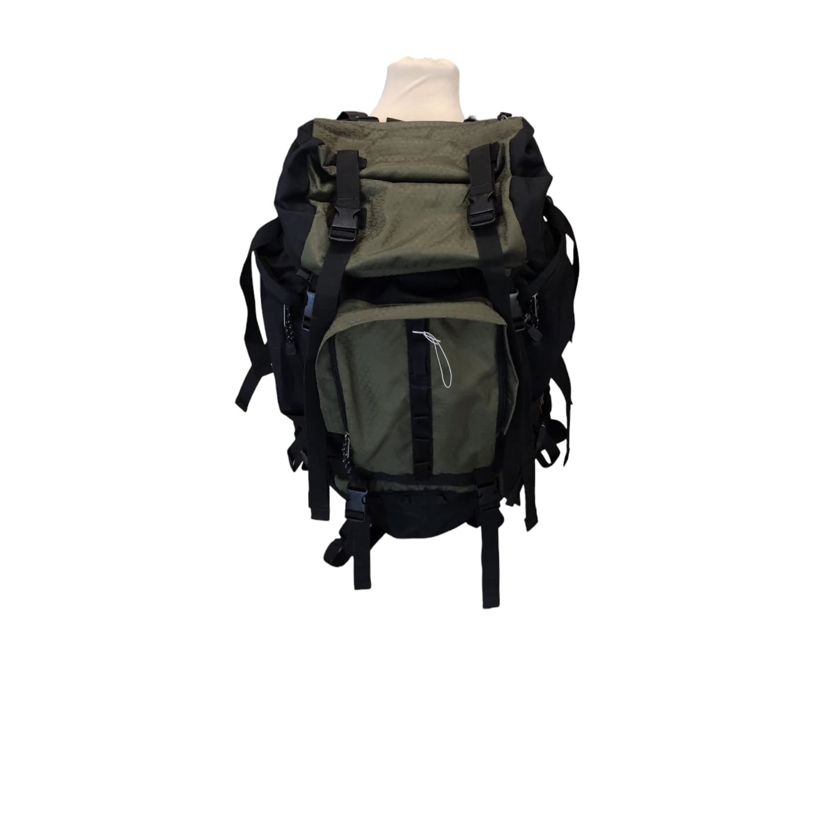 Amazon Basics Hiking Backpack 75L Internal Frame Rainfly Green