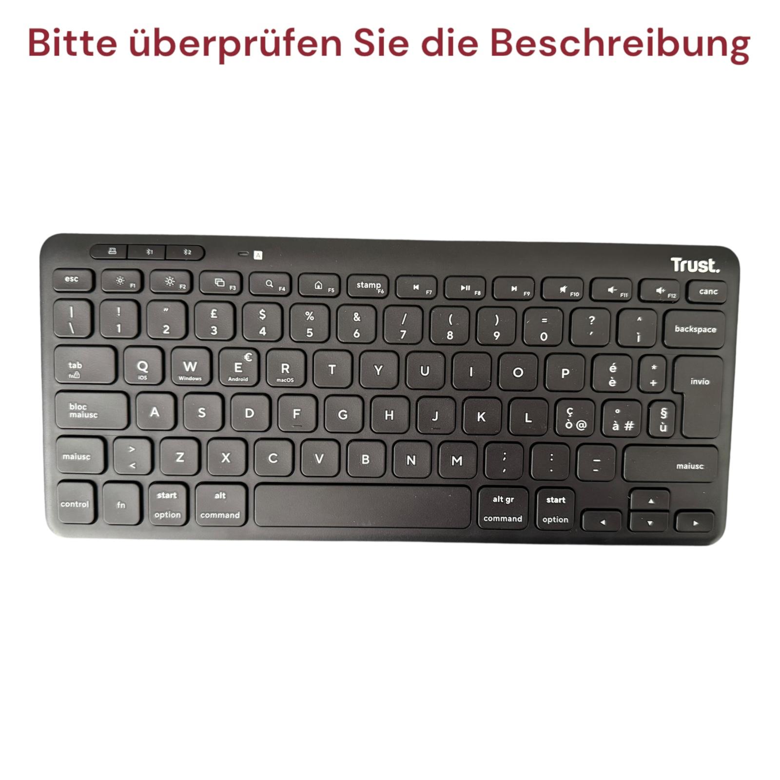 Trust Lyra Wireless Tastatur Bluetooth QWERTY IT ohne Maus