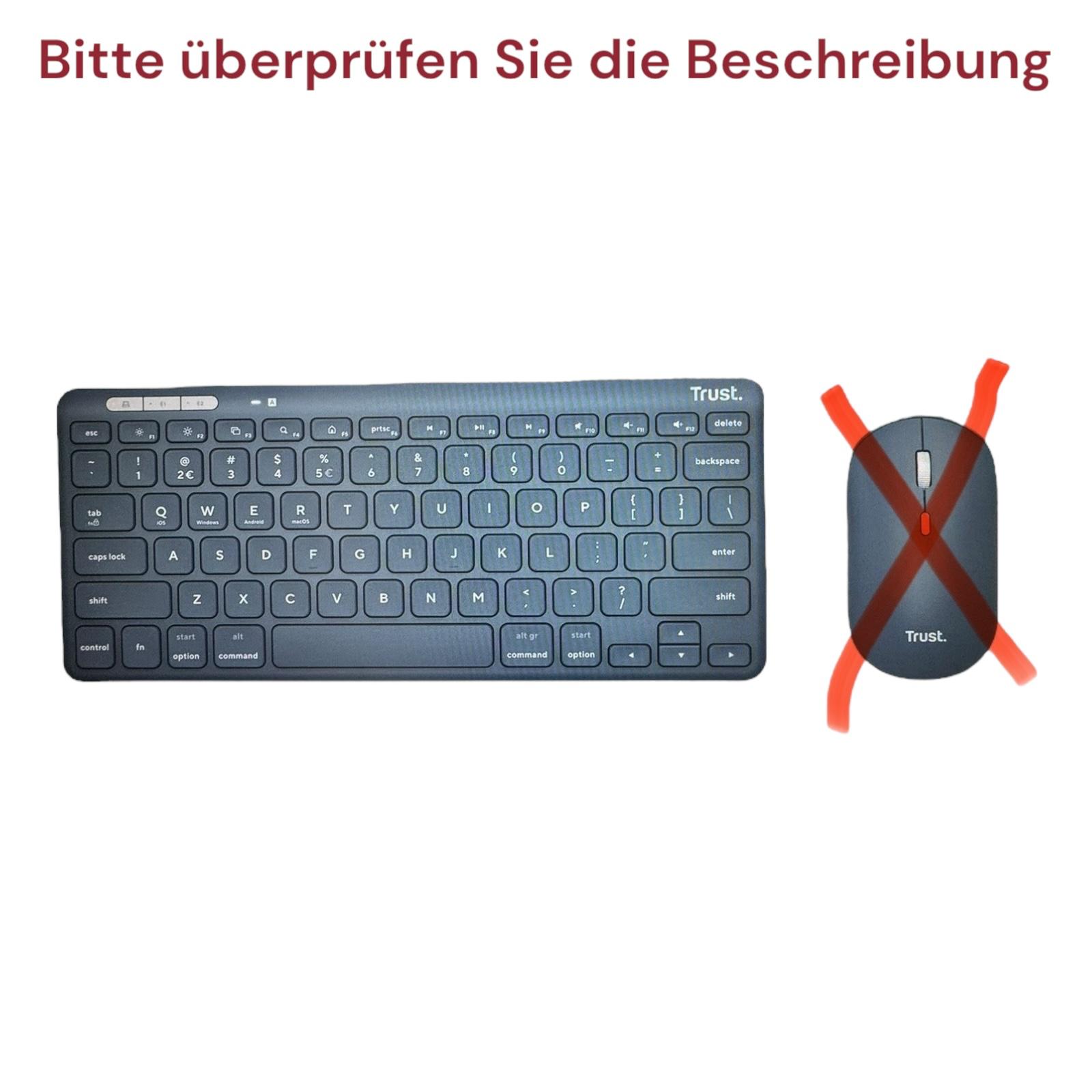 Trust Lyra Wireless Tastatur Bluetooth QWERTY IT ohne Maus