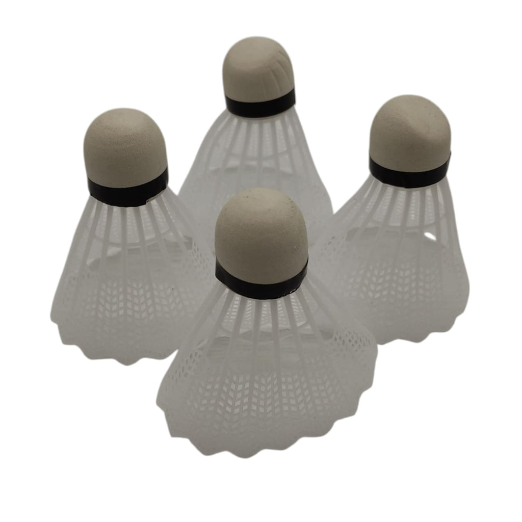 Badminton Set 4 Schläger 4 Federbälle mit Box