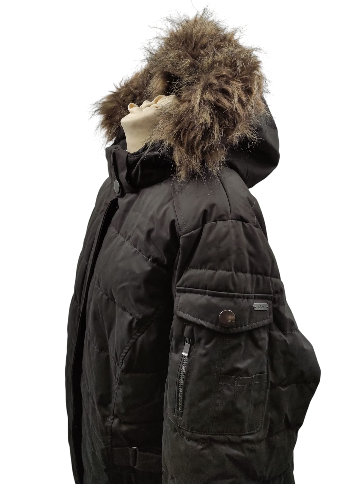 STOY WMN Quilted PRK A Steppparka Damen schwarz Größe 52