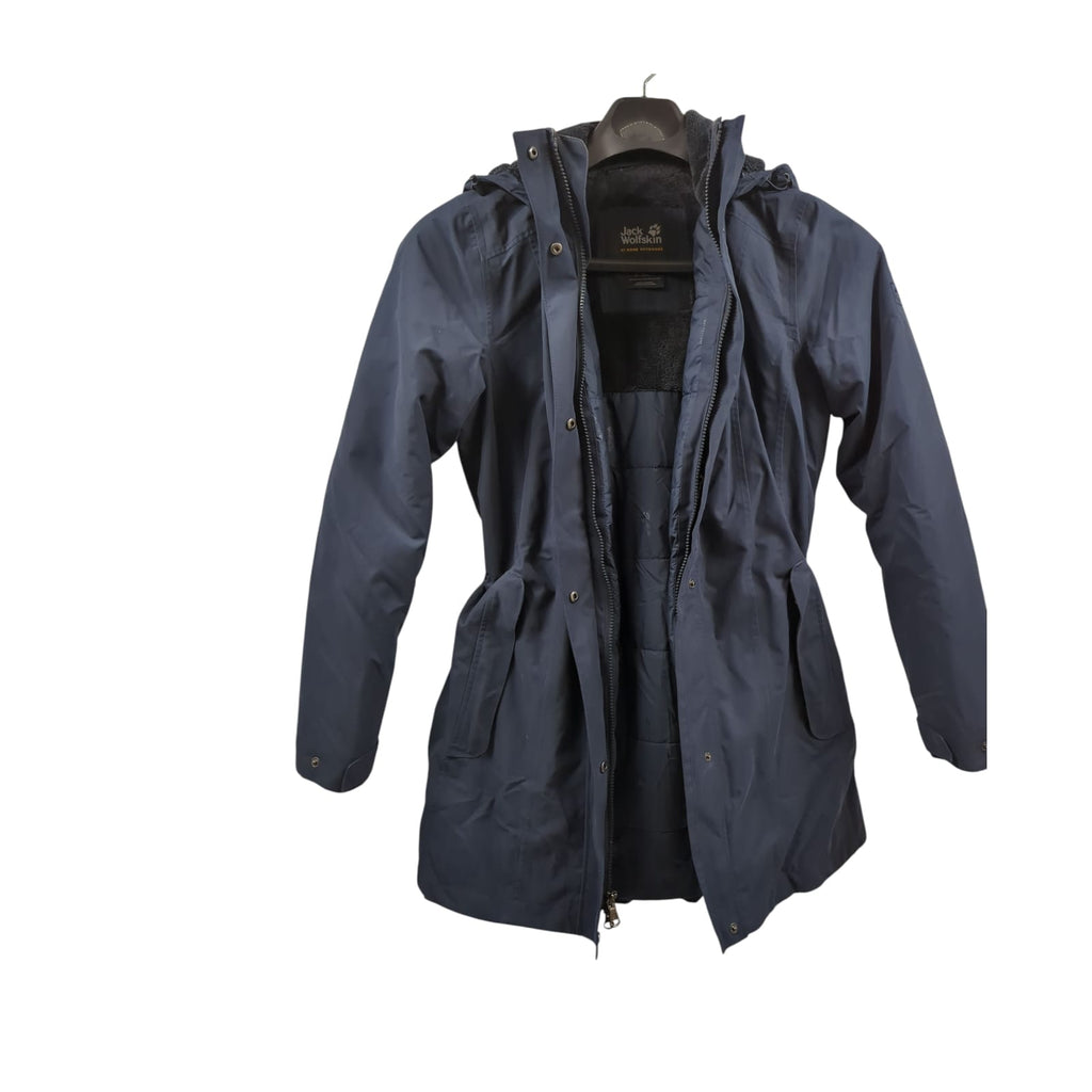 Jack Wolfskin Madison Avenue Mantel Damen Nachtblau Größe M