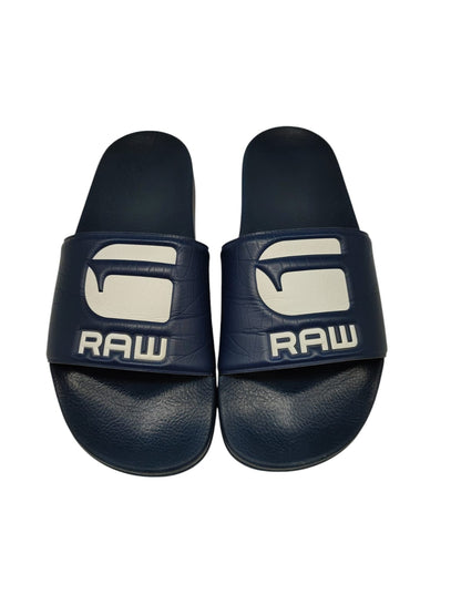 G-Star, Herren, Sandal, Cart Slide Artwork, milk/dk saru blue AO, 41