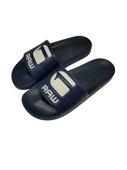 G-Star, Herren, Sandal, Cart Slide Artwork, milk/dk saru blue AO, 40