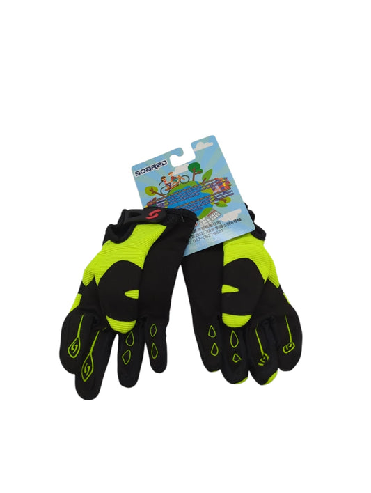 Gtopart Atmungsaktive 50g Kinder-Radhandschuhe Handschuhe Grün, S