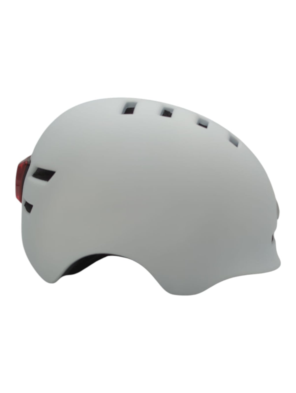 SCOOTISFACTION Smart Fahrradhelm mit Licht Weiß Größe L Skateboard