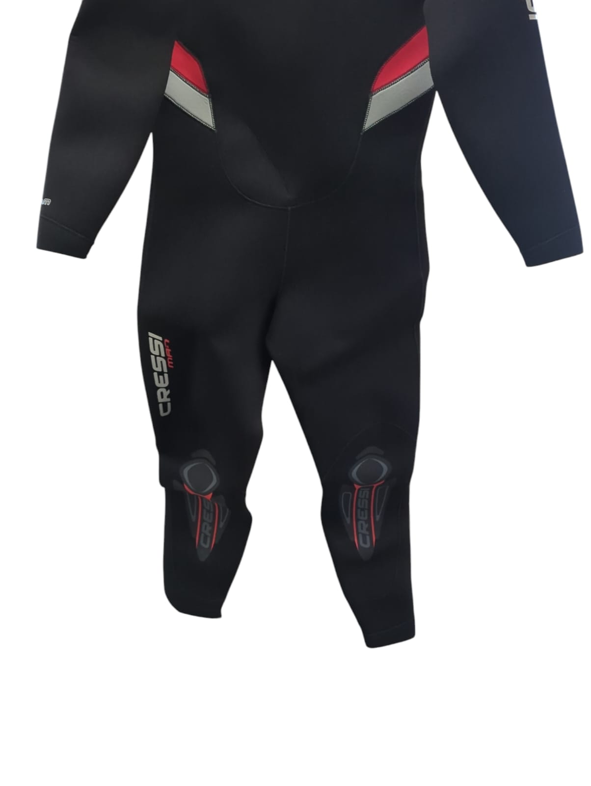Cressi Castoro Man Monopiece Wetsuit Tauchanzug Neopren 5 mm Schwarz Rot XL5
