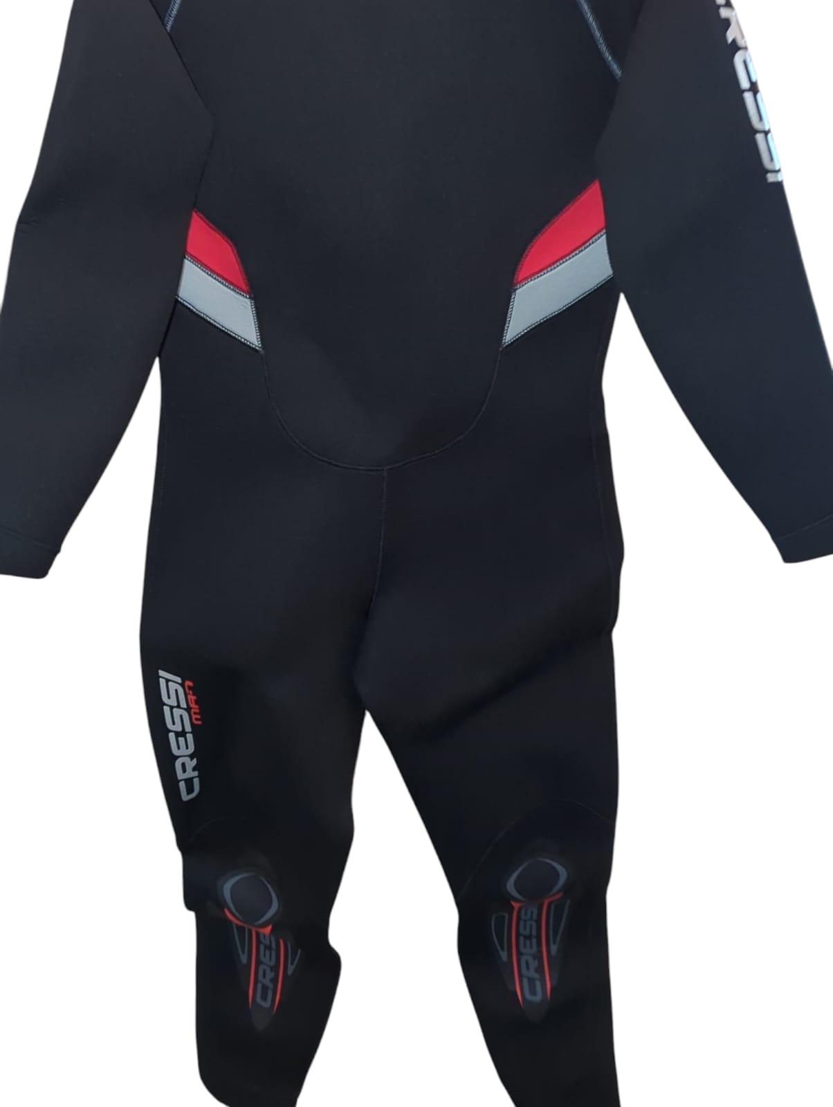 Cressi Castoro Man Monopiece Wetsuit Tauchanzug Neopren 5 mm Schwarz Rot XL5