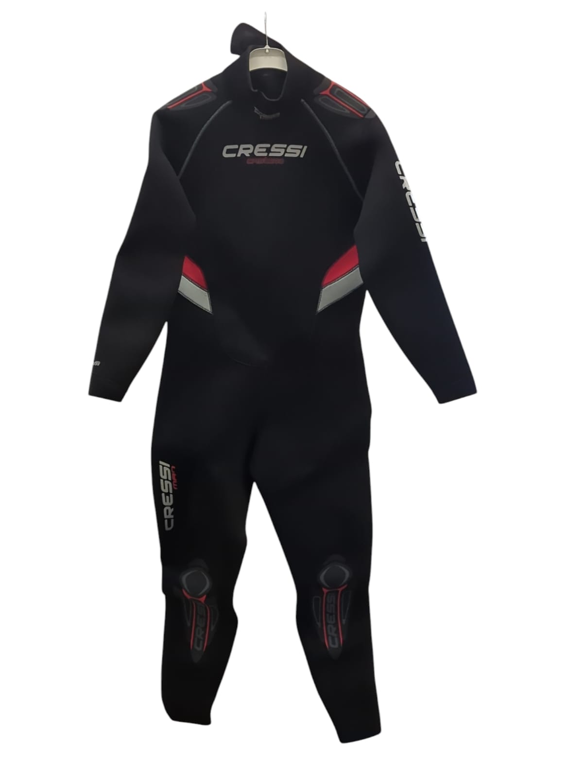 Cressi Castoro Man Monopiece Wetsuit Tauchanzug Neopren 5 mm Schwarz Rot XL5
