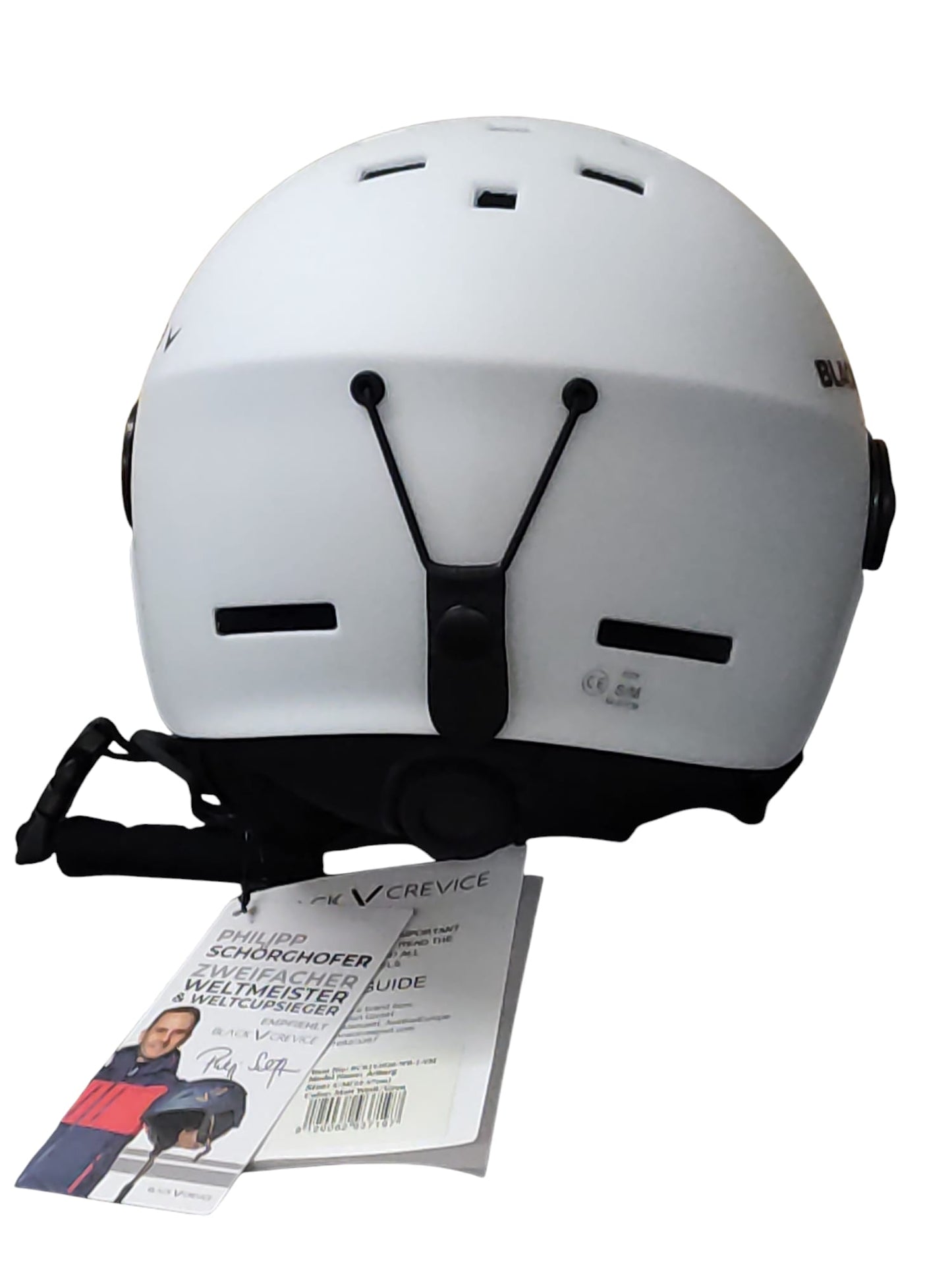 Black Crevice Arlberg Skihelm mit 2 Visieren Mixed Adult Weiß S/M 54-57 cm