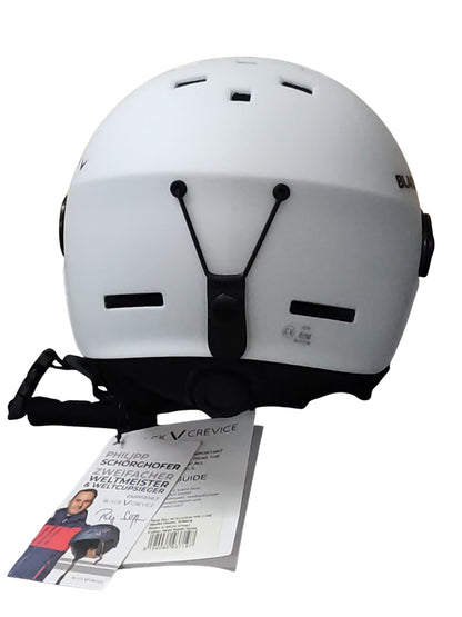 Black Crevice Arlberg Skihelm mit 2 Visieren Mixed Adult Weiß S/M 54-57 cm