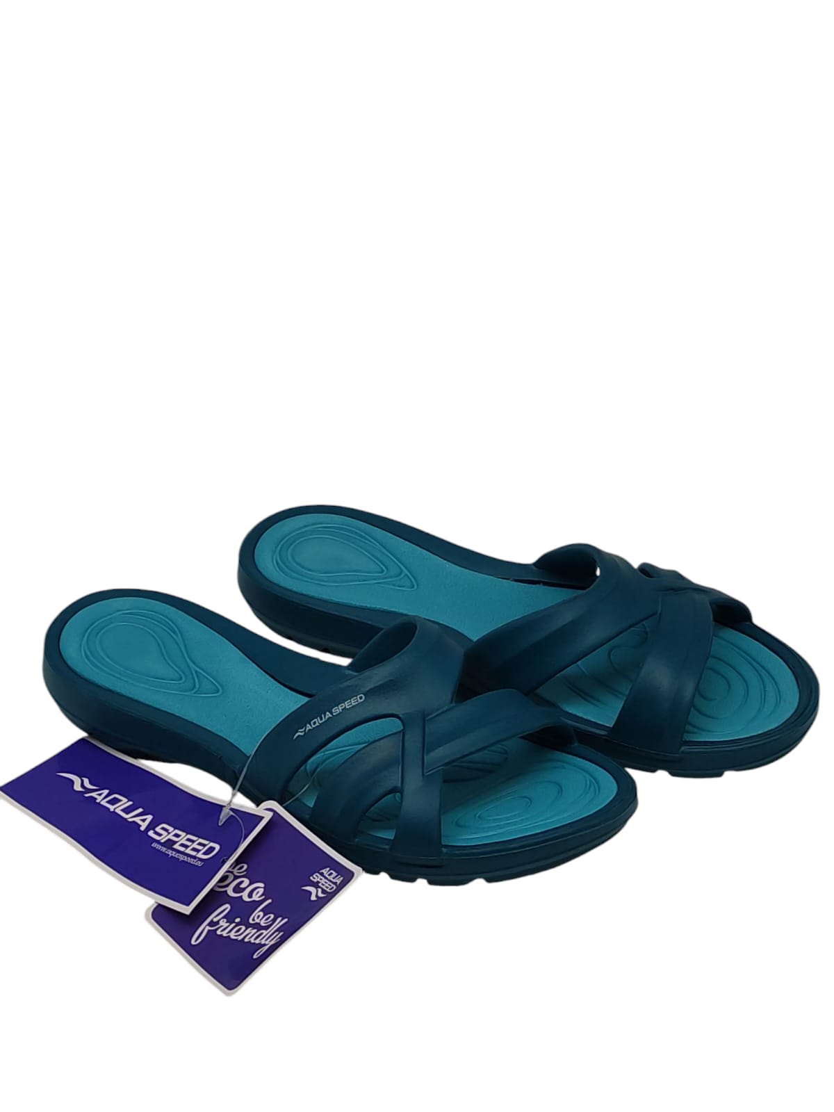 Aqua Speed Set Duschsandalen Damen + Mikrofasertuch Duschschuhe Gr. 40