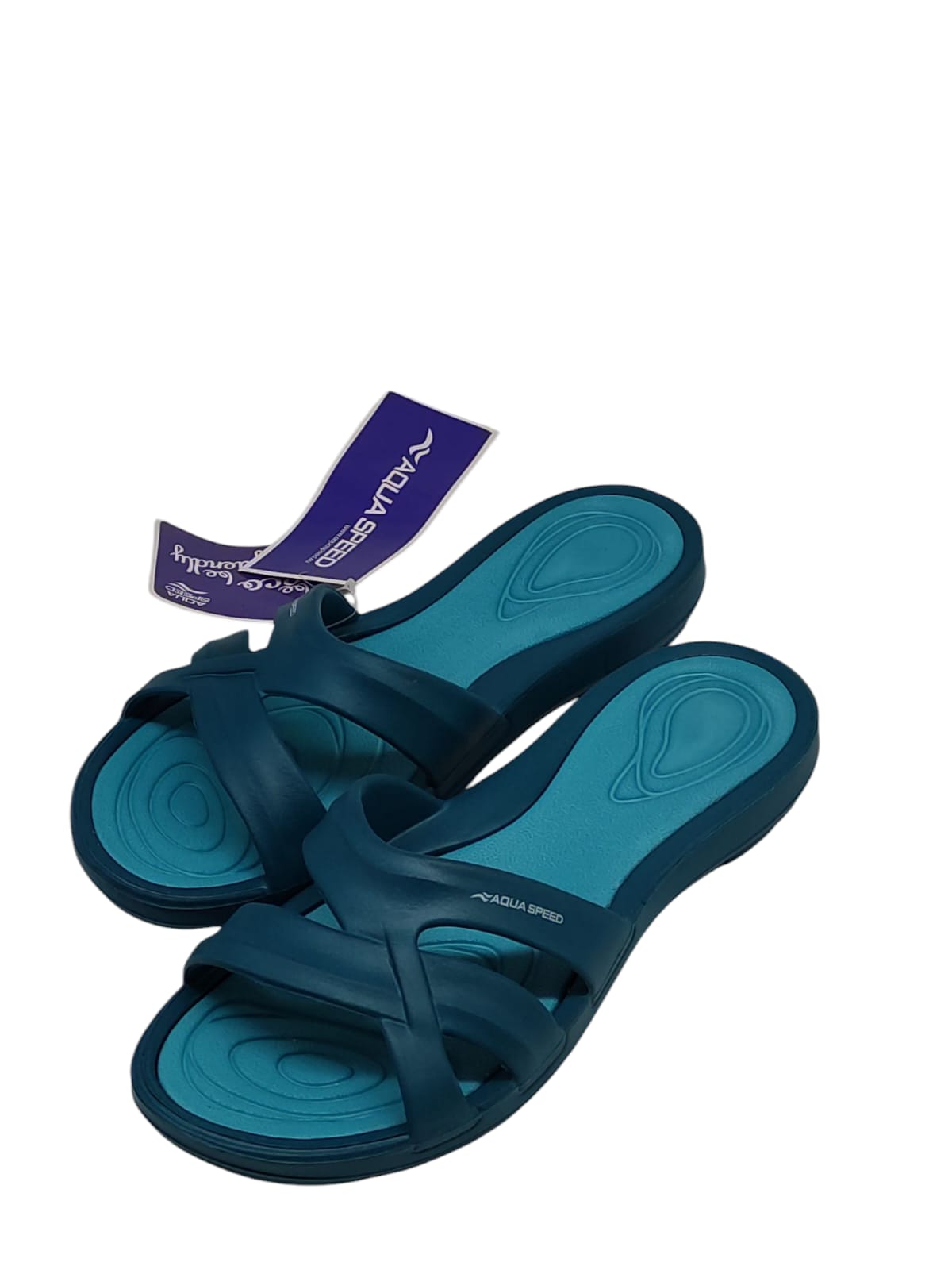 Aqua Speed Set Duschsandalen Damen + Mikrofasertuch Duschschuhe Gr. 40