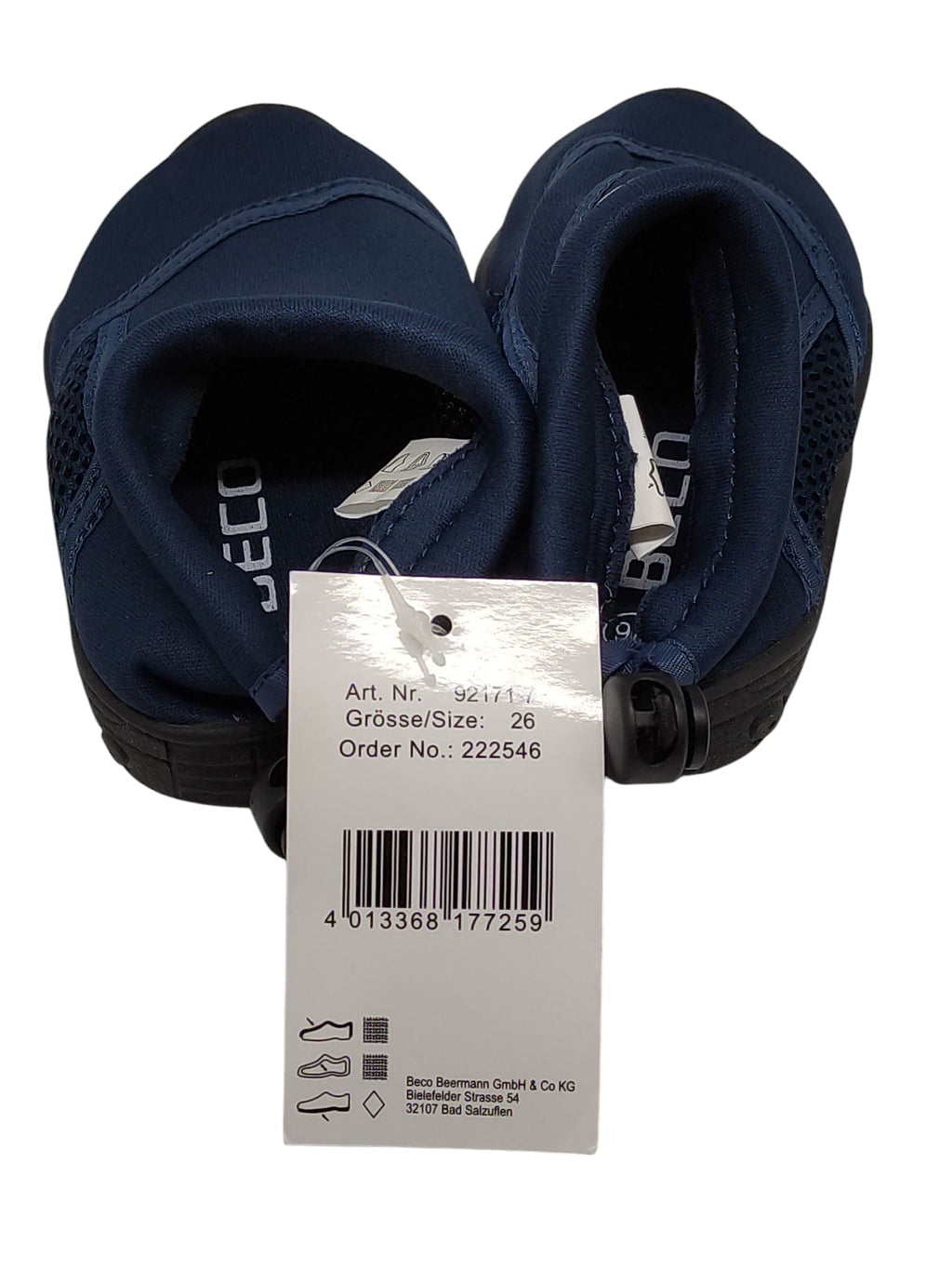 Beco Badeschuhe Surfschuhe Kinder Marine Größe 26