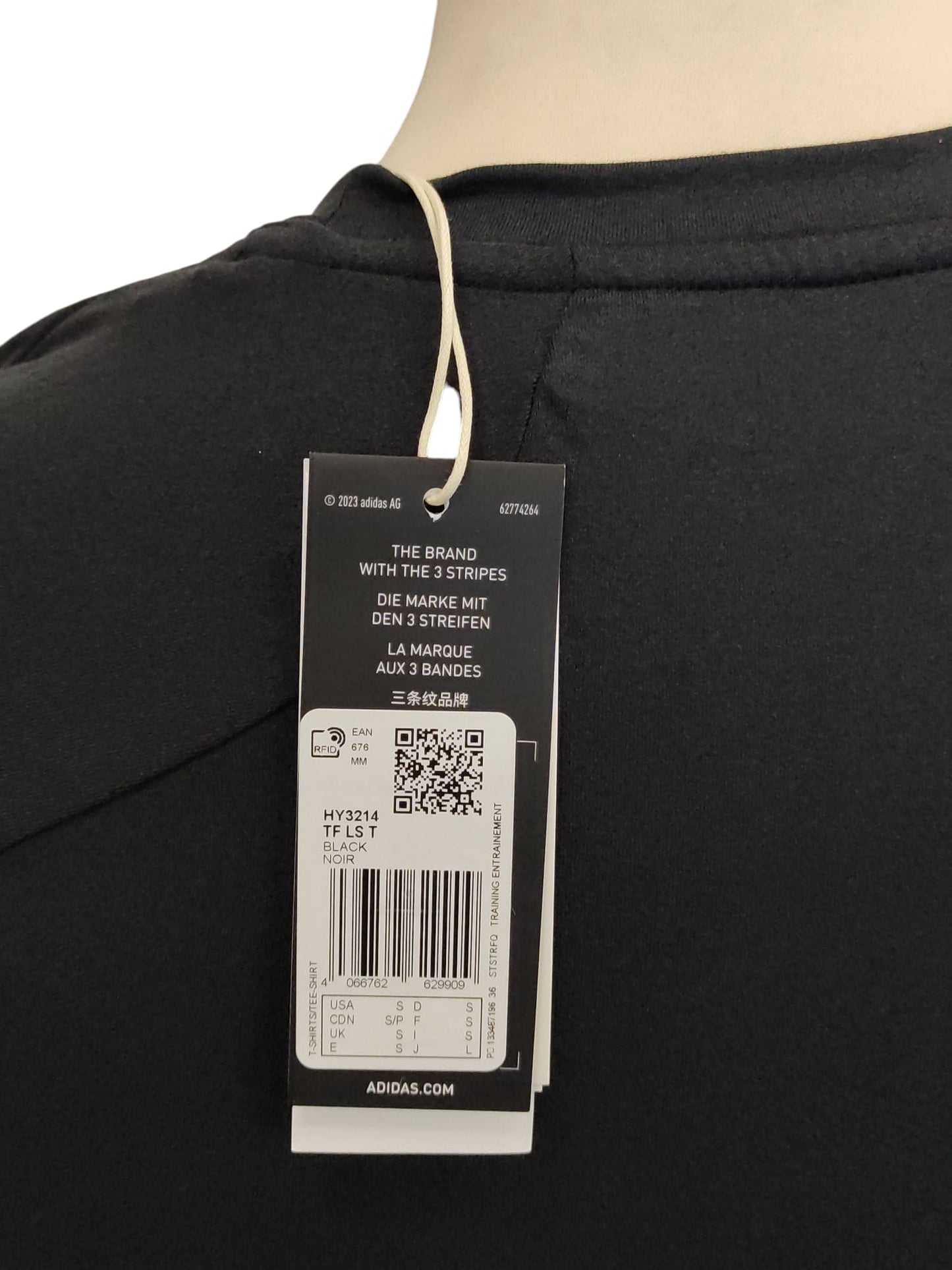 adidas Damen Techfit Training Langarm Langärmeliges T-Shirt Schwarz S