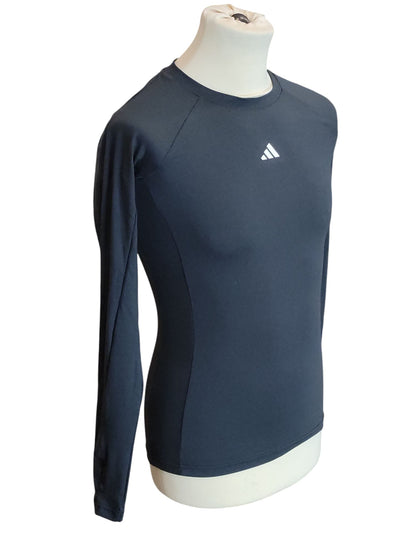 adidas Damen Techfit Training Langarm Langärmeliges T-Shirt Schwarz S