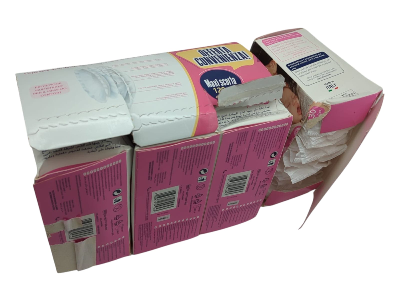 Chicco Stilleinlagen 120 Stück Einweg Stillpads Atmungsaktiv Weich Weiß