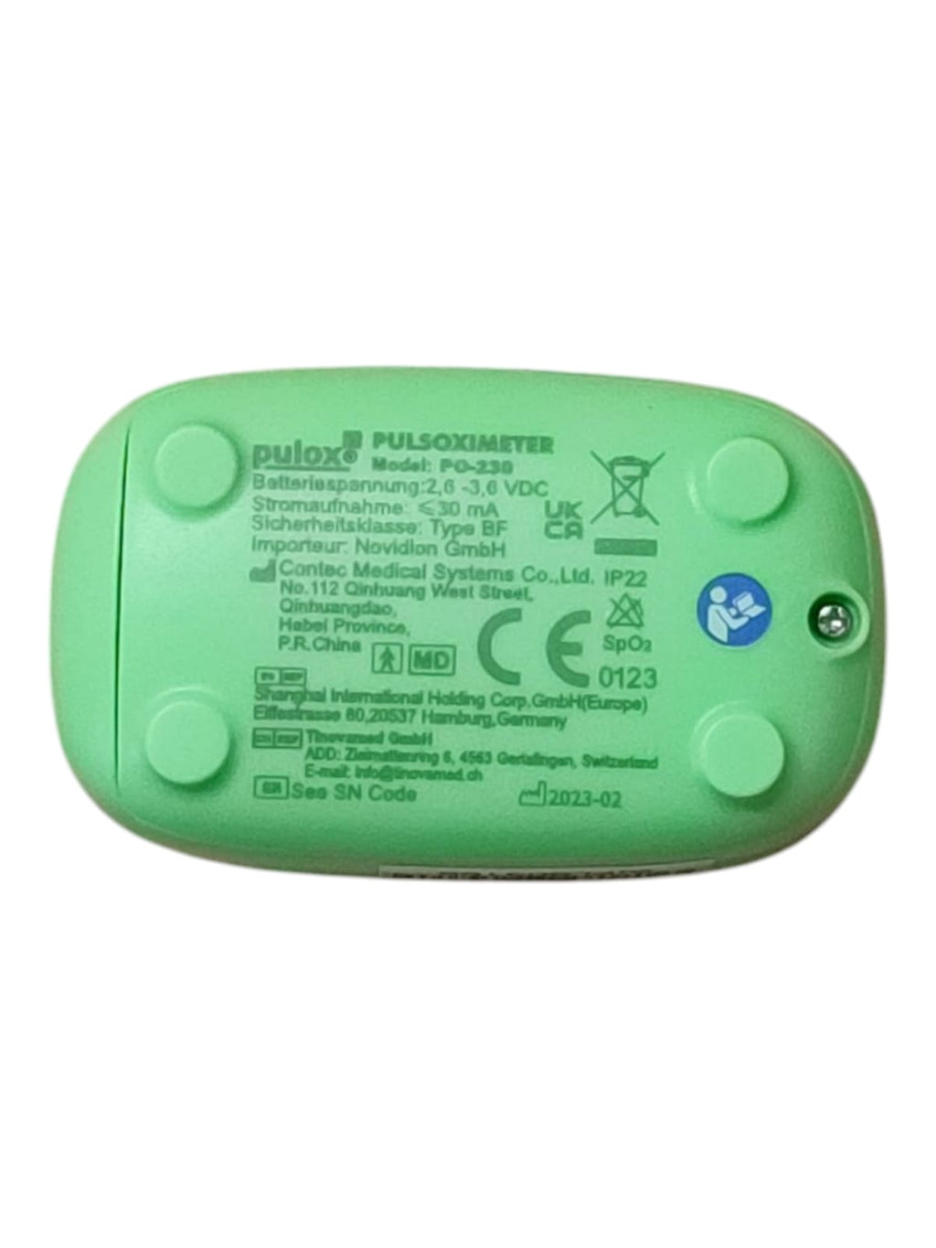 Pulks PO-230 grün Pulsoximeter für Kinder Grün