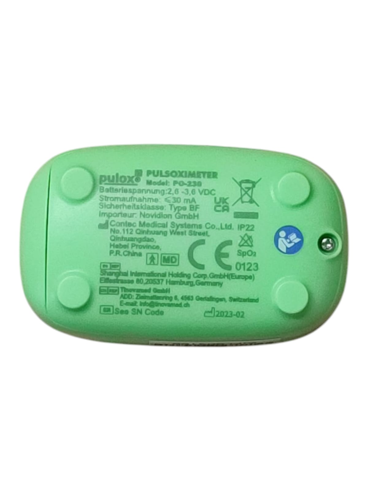 Pulks PO-230 grün Pulsoximeter für Kinder Grün