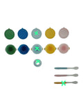 Badabulle Set 4 Schalen 330 ml mit Saugnapf rutschfest inkl 2 Löffel