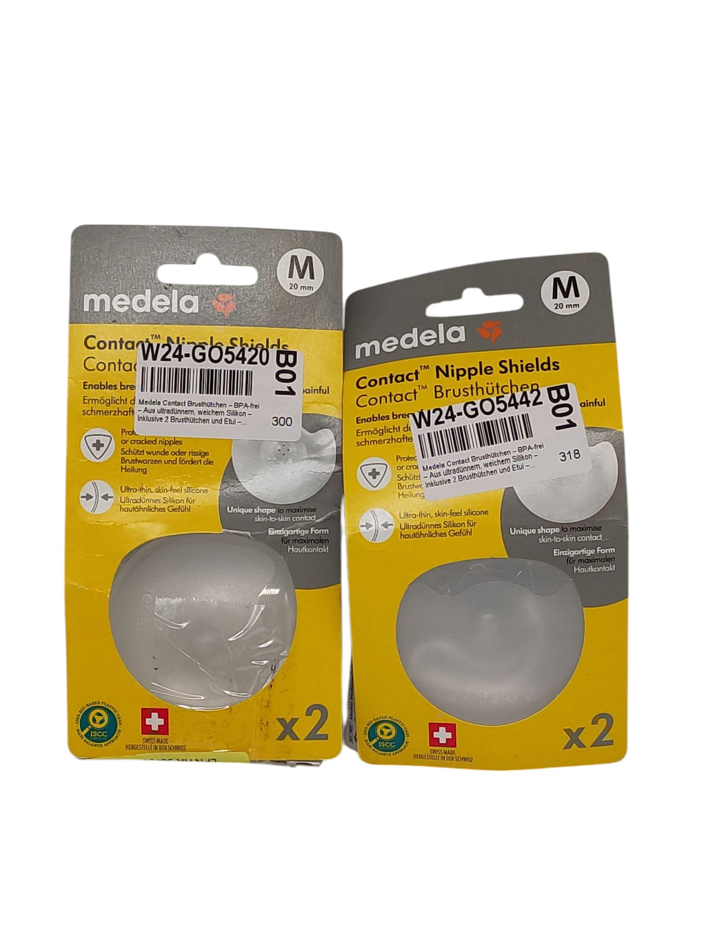 Medela Contact Brusthütchen 2er Set Silikon 20mm Größe M
