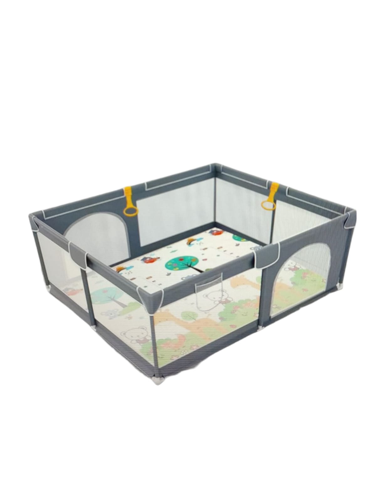 EveryKip Playpen 120x120 cm with Net for Children