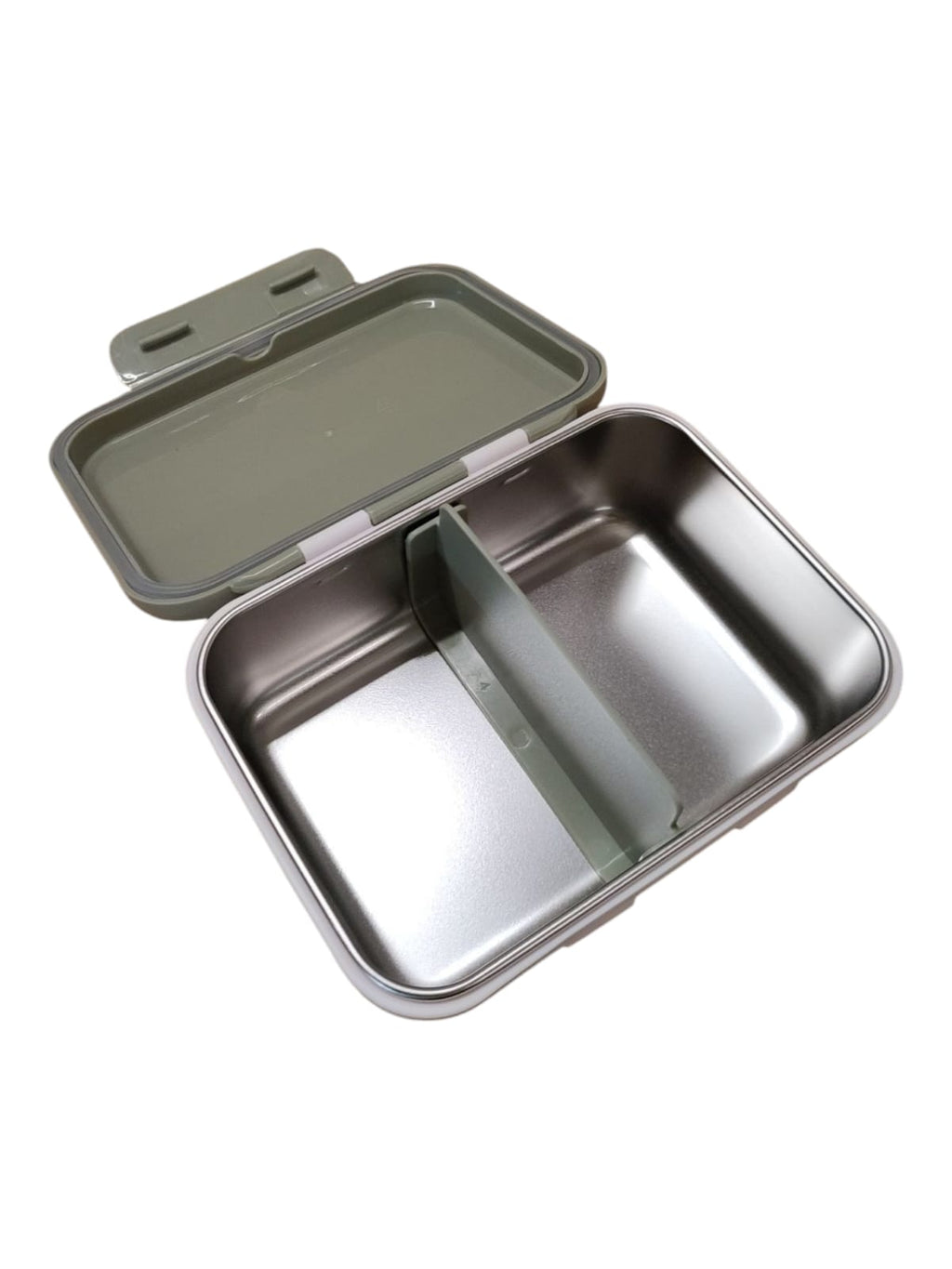 Lässig Edelstahl Brotdose Lunchbox Happy Prints Light Olive