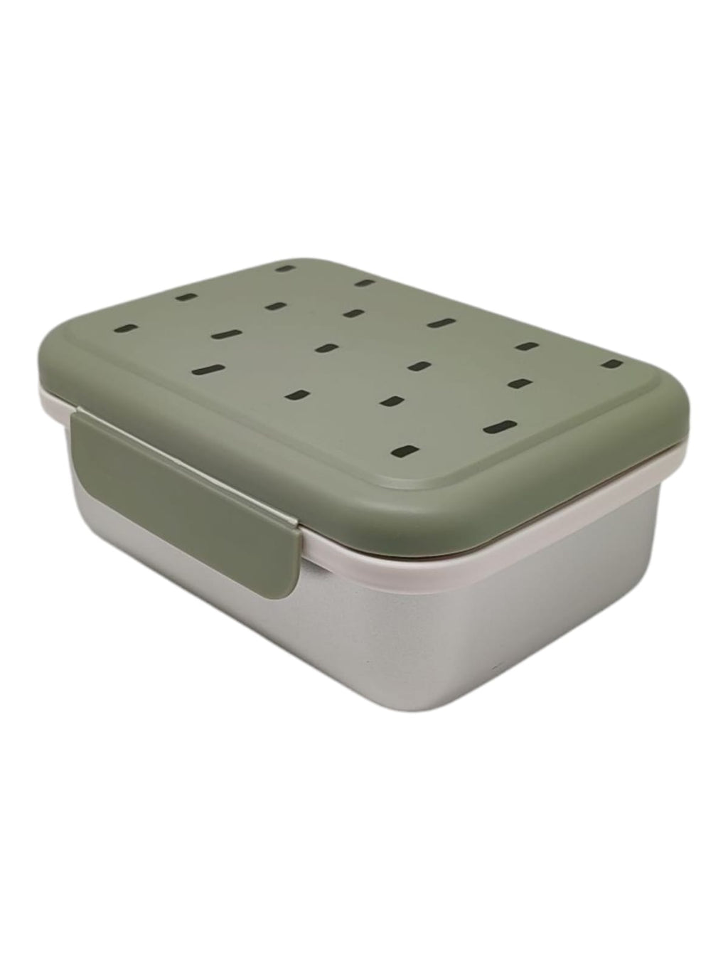 Lässig Edelstahl Brotdose Lunchbox Happy Prints Light Olive