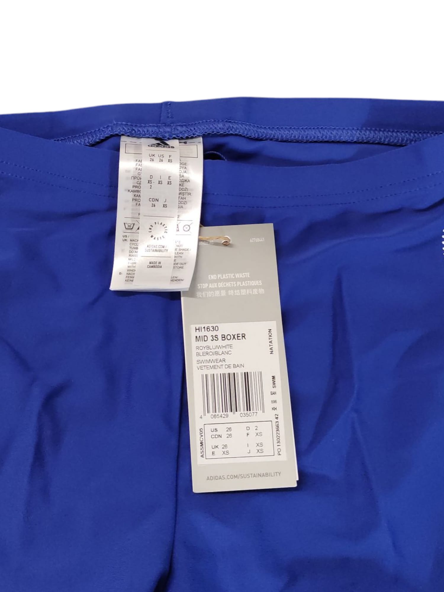 Adidas Mid 3S Boxershorts Blau XS