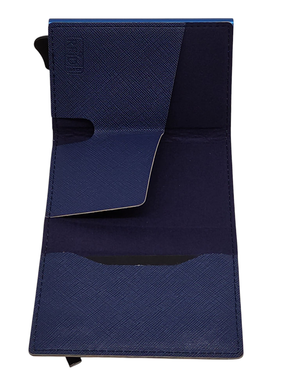Sinum MAGNETIC Saffiano Leder Portemonnaie RFID Blau