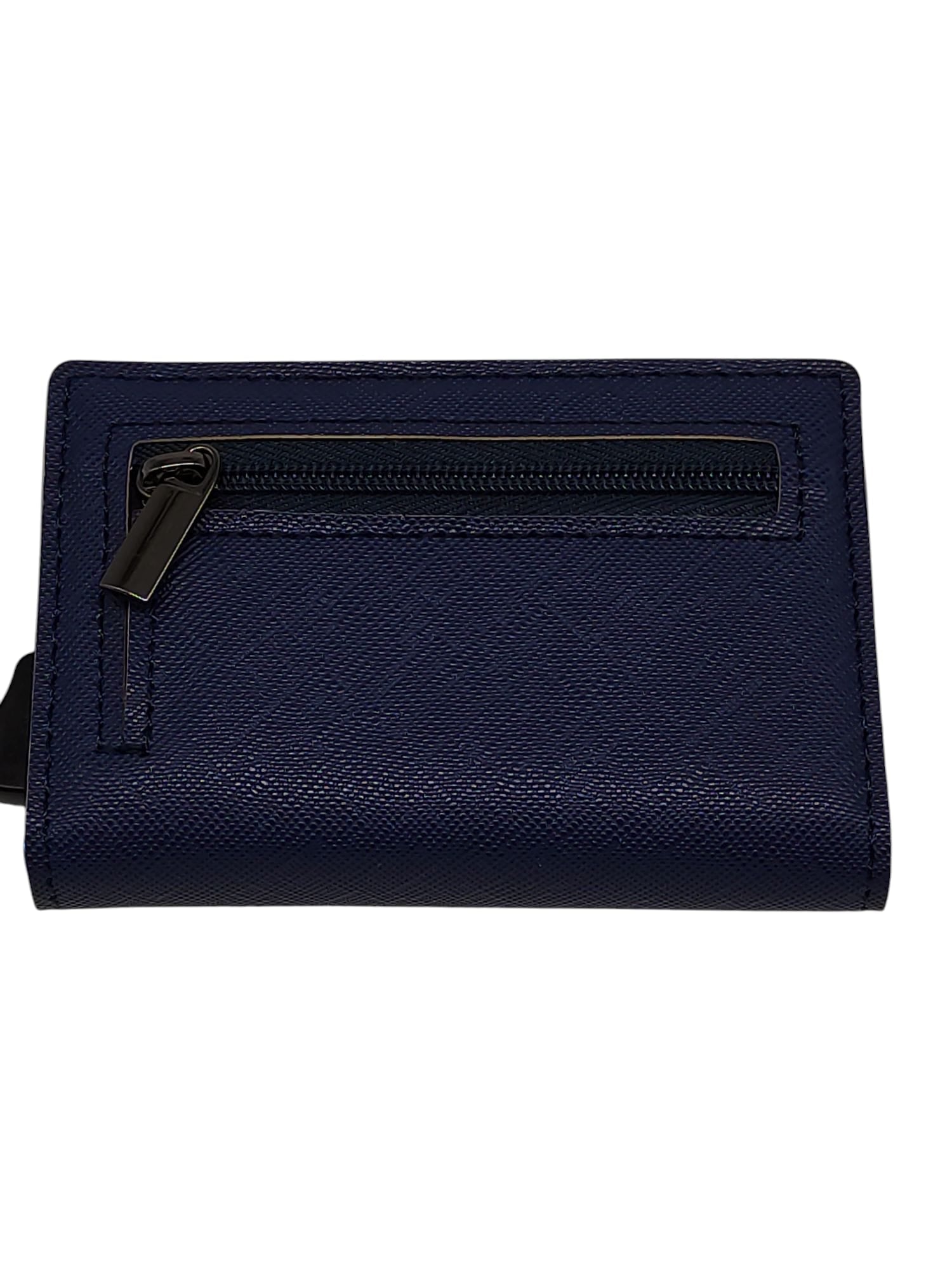 Sinum MAGNETIC Saffiano Leder Portemonnaie RFID Blau