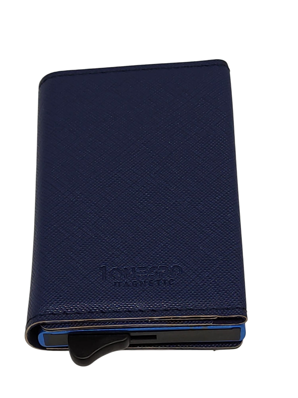 Sinum MAGNETIC Saffiano Leder Portemonnaie RFID Blau